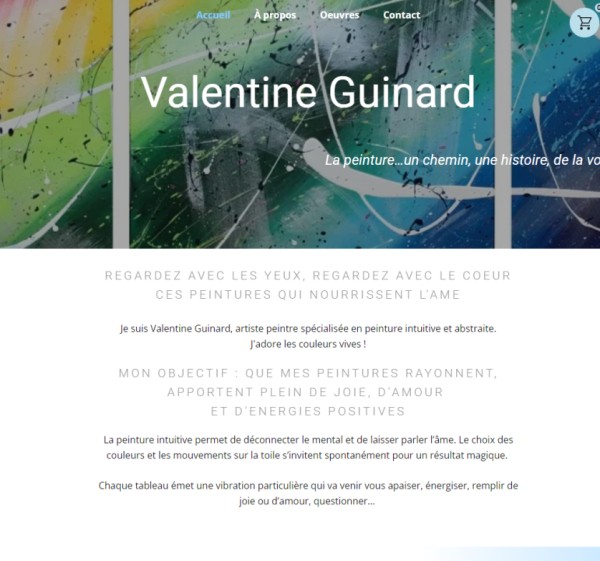 Site Valentine Guinard par Lightpme